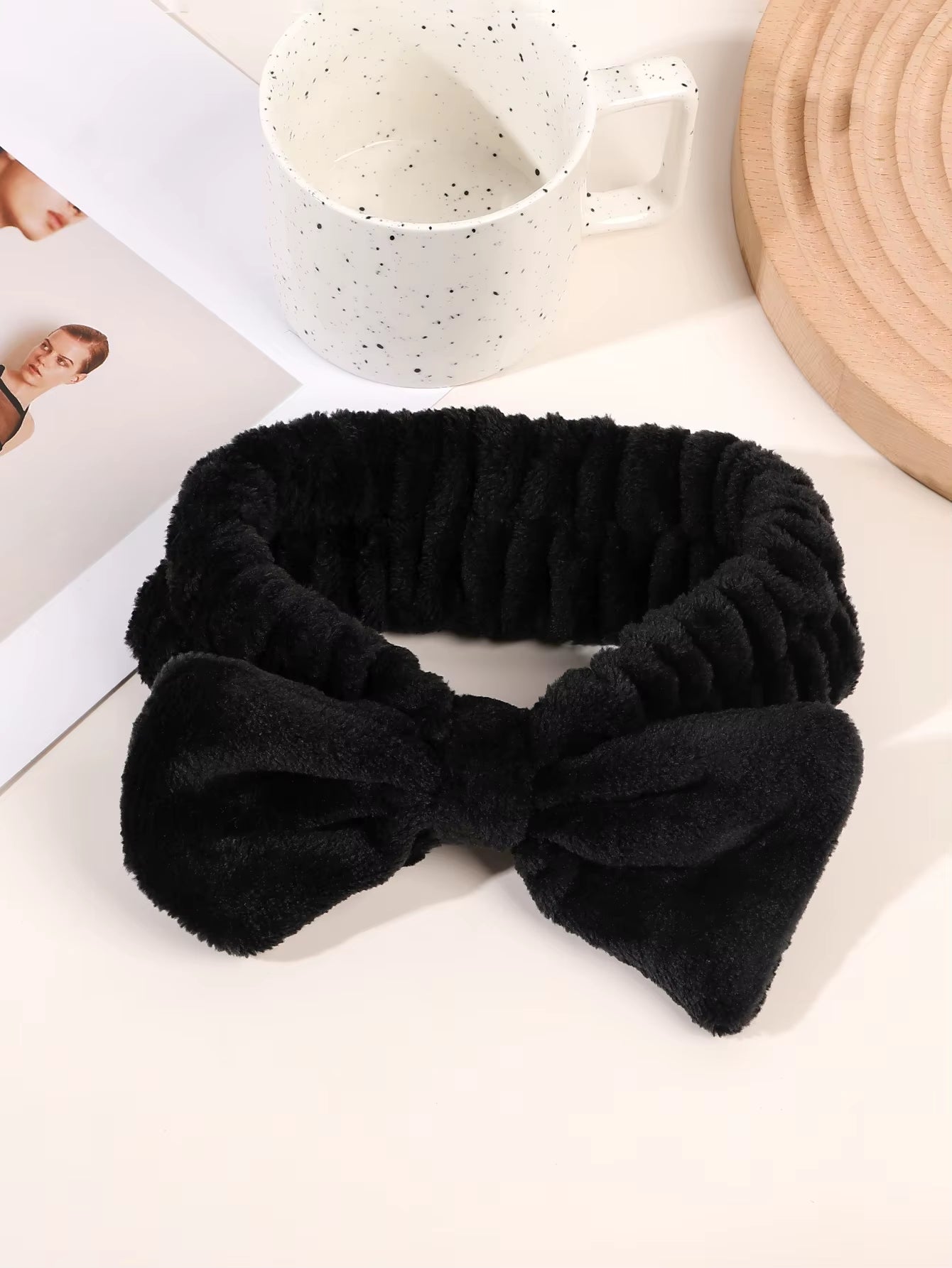 Girls Makeup Headband Bow Tie Hair Band