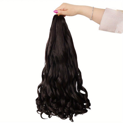 French Curly Braiding Hair Extension, Lightweight Synthetic Wavy Hair Extensions