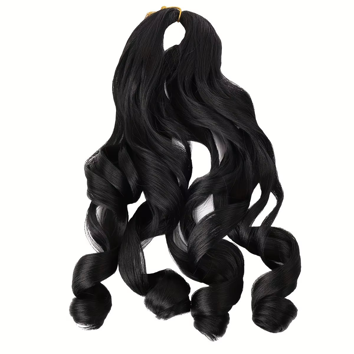 French Curly Braiding Hair Extension, Lightweight Synthetic Wavy Hair Extensions