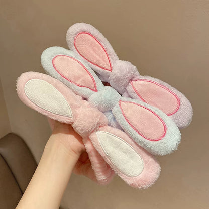  Face Wash Makeup Rabbit Ear Headband for Face