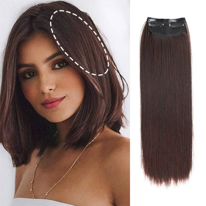 1Pc Clip in Hair Extensions Invisible Hairpin Hair Add Women Hair Volume Short Straight Synthetic Hair Thick One Piece for Women