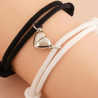 Braided Rope Magnetic Love Couple Bracelet