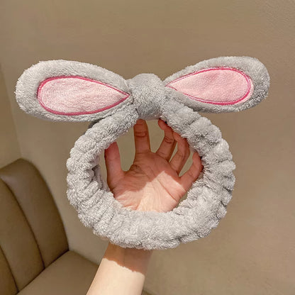  Face Wash Makeup Rabbit Ear Headband for Face