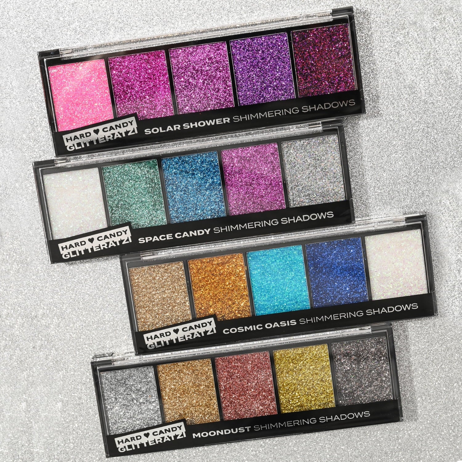 Glitteratzi Shadow Palette, Moondust, 5 Shimmering Shadows